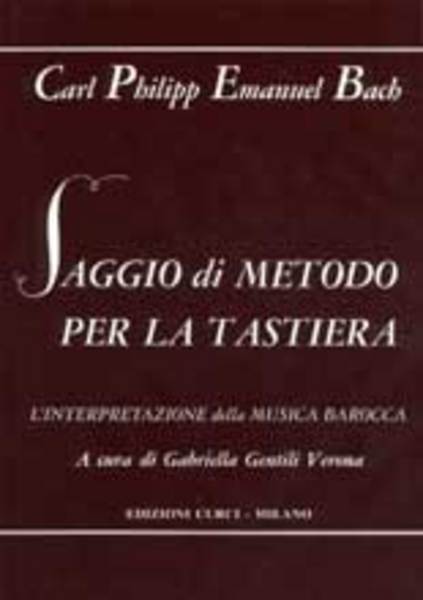 C.P.E.BACH SAGGIO DI METODO PER LA TASTIERA