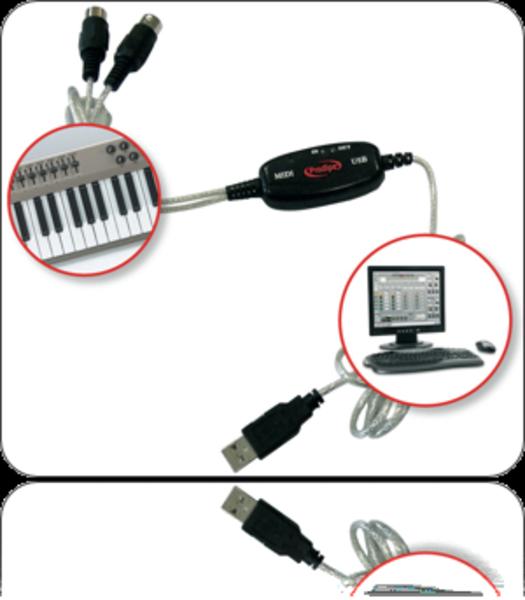 PRODIPE MIDI USB 1i1o cavo midi-usb