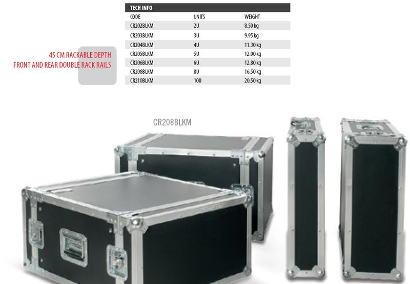 PROEL FLIGHT CASE CR 203 BLKM 3U