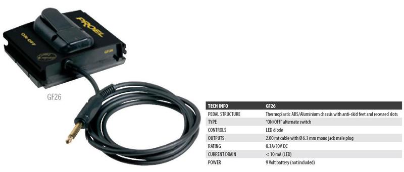PROEL GF 26 pedale ON/OFF