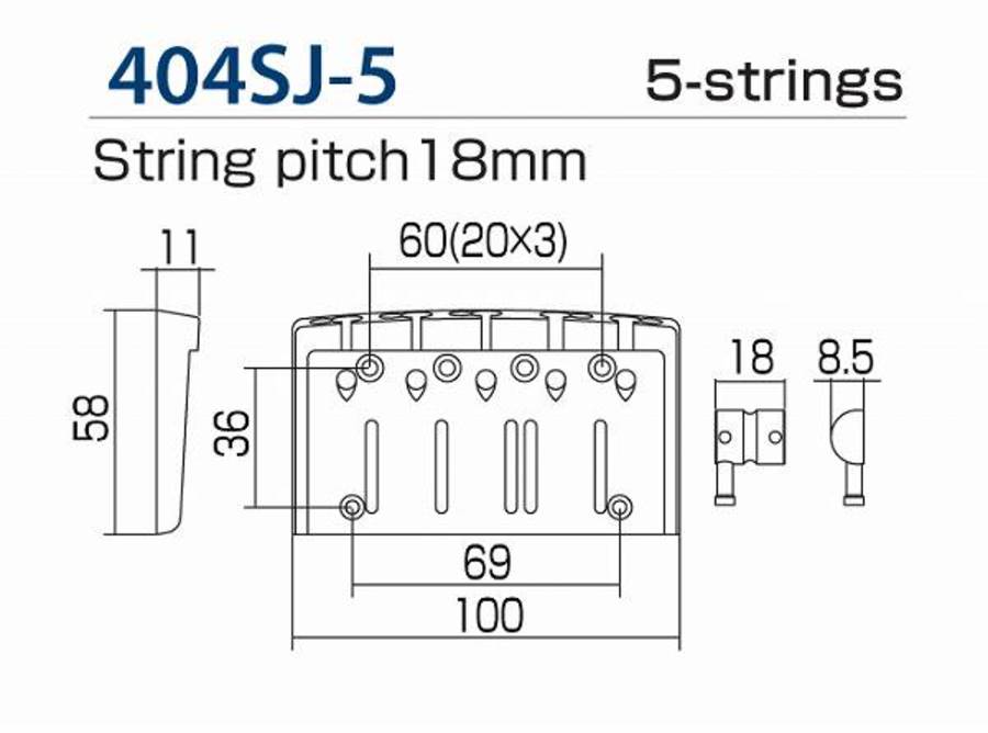 GOTOH PONTE PER BASSO 404SJ 5 C