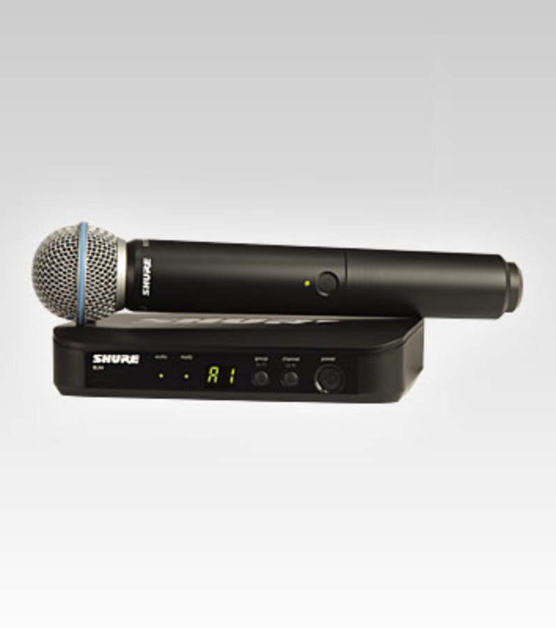 SHURE BLX24E-B58 RICEVITORE + TRASMETTITORE GELATO BETA58. (M17)