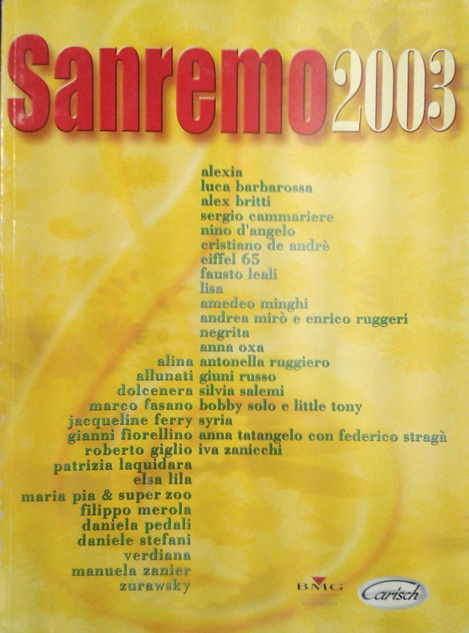 SANREMO 2003 CANZONIERE