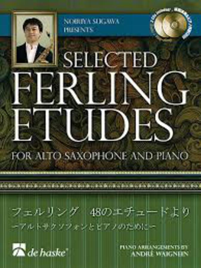 Selected Ferling Etudes For Alto Sax e Piano 2 Cd Included Music Shop