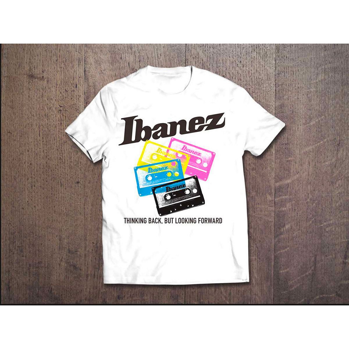 IBANEZ T-SHIRT IBANEZ CASSETTE WHITE - S