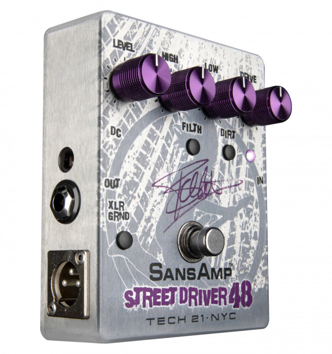 TECH21 FB48 SANSAMP STREET DRIVER - PREAMPLIFICATORE A PEDALE SIGNATURE FRANK BELLO