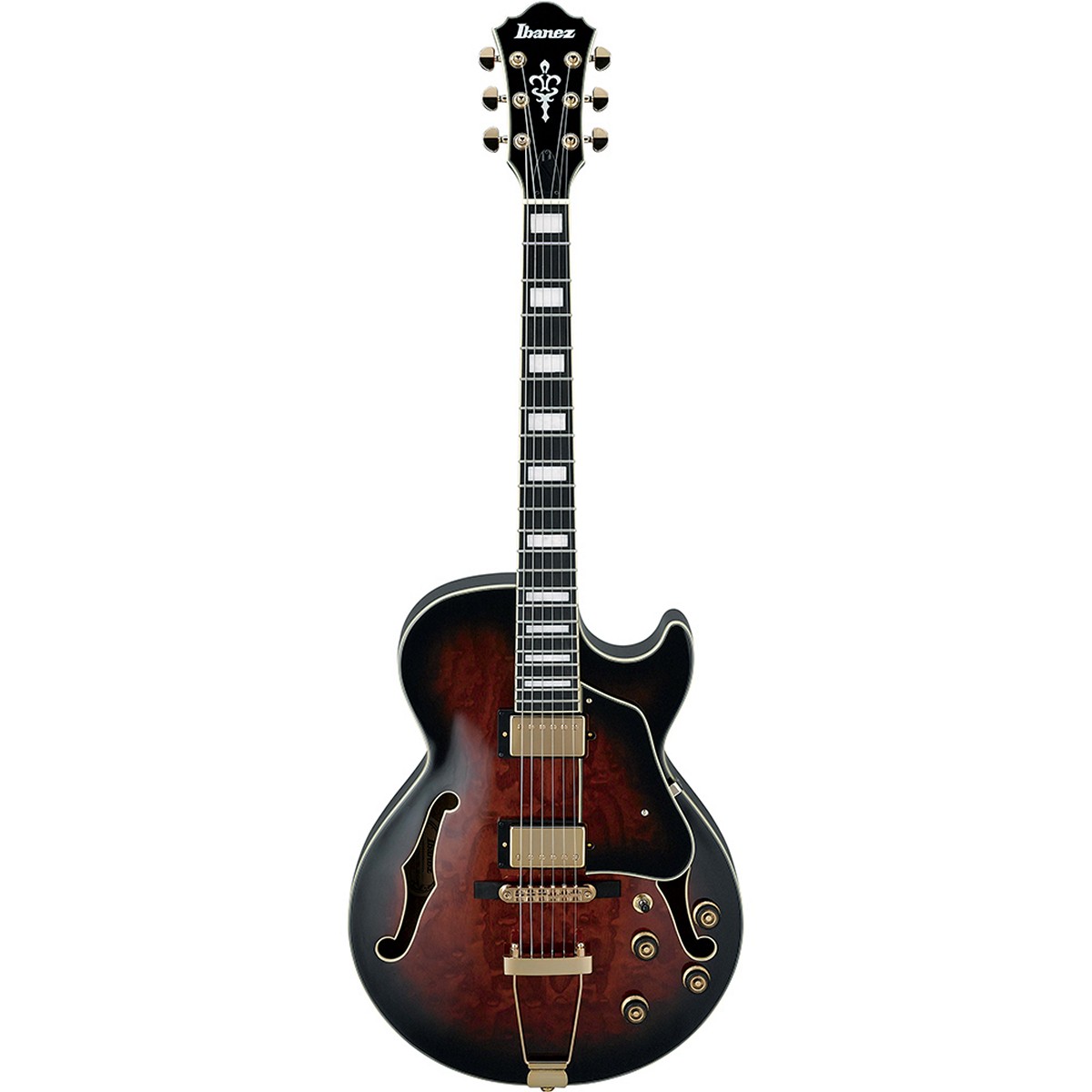 IBANEZ AG95QA-DBS DARK BROWN SUNBURST