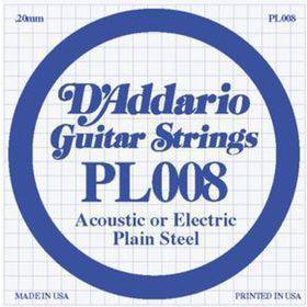 DADDARIO PL008 CORDA SINGOLA x ACUSTICA/ELETTRICA