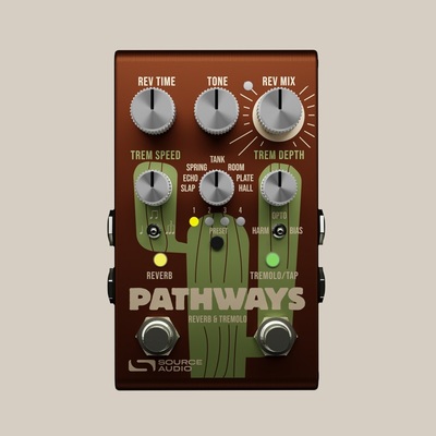 SOURCE AUDIO SA281 PATHWAYS - PEDALE REVERB + TREMOLO PER CHITARRA O BASSO