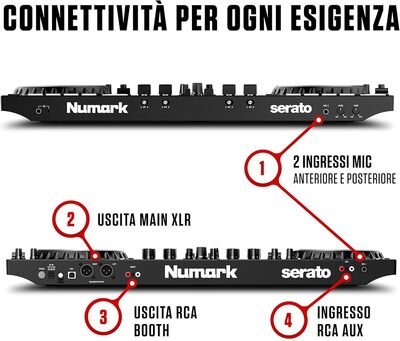 NUMARK NS4FX CONTROLLER 4 CANALI DJ