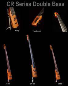 NS Design CR4M Electric Upright Bass 4 Amber Stain EMG Pickup