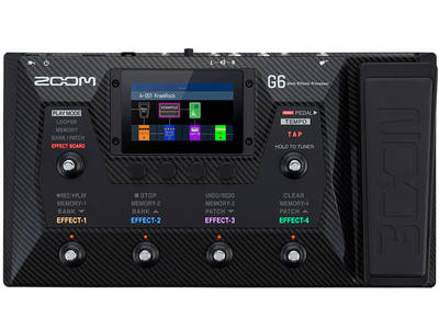 ZOOM G6 - PEDALIERA MULTIEFFETTO E IR LOADER PER CHITARRA