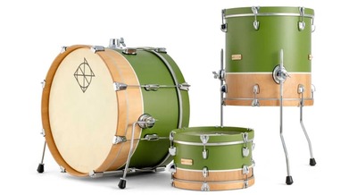 DIXON PODL320SMGN - shell kit - finitura Satin Military Green w/Natural Mahogany