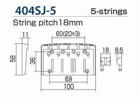 GOTOH PONTE PER BASSO 404SJ 5 C