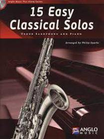 15 EASY CLASSICAL SOLOS SAX TENORE AND PIANO  CD INCLUDED AMP301-400