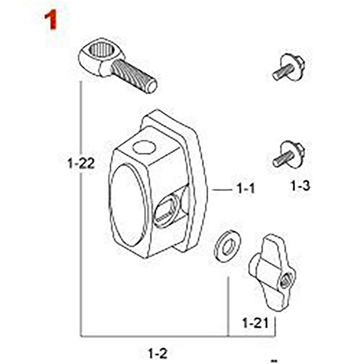 TAMA MTB25E - BLOCCHETTO REGGITOM E PER GAMBA TIMPANO - CROMATO