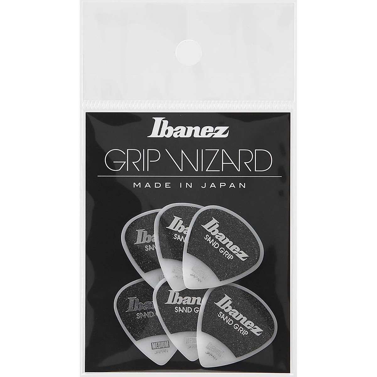 IBANEZ PPA16MSG-WH - CONF. 6 PLETTRI M - GRIP SABBIATO - BIANCO